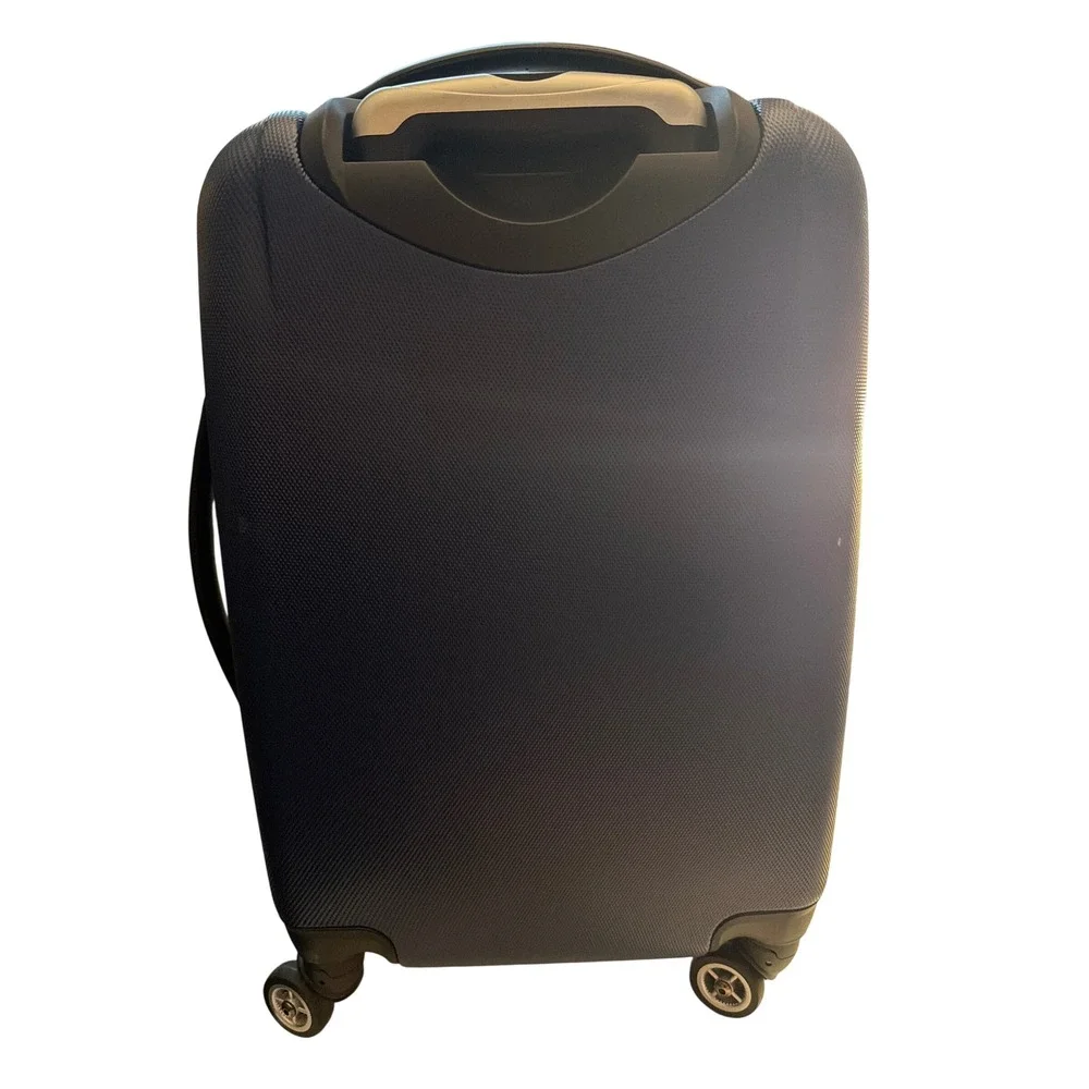 Denco NFL Chicago Bears Navy Blue Hardside Spinner Carry On Luggage Suitcase
